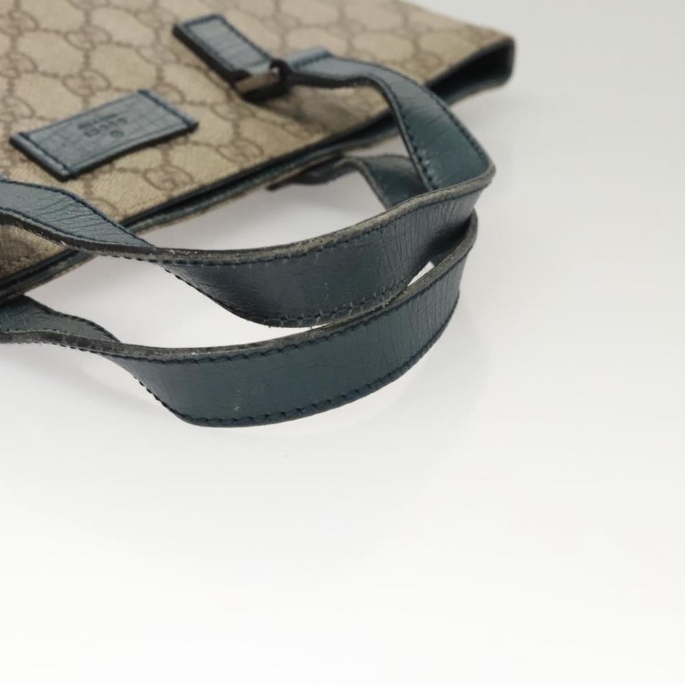 GUCCI GG Supreme Hand Bag PVC Beige Gold 131258 Auth 121977 - Picture 7 of 16